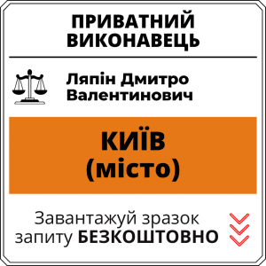 Ляпін Дмитро Валентинович, приватний виконавець виконавчого округу міста Київ